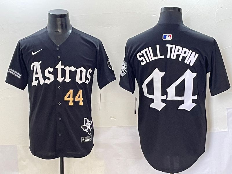 Men 2025 Houston Astros 44 Still Tippin Black Five generations Joint Name Nike MLB Jersey style 8